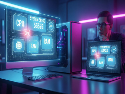 فحص مواصفات الجهاز