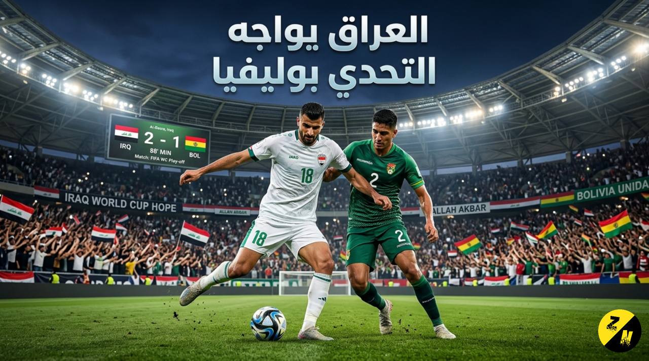 العراق يواجه التحدي بوليفيا في الملحق المؤهل لكأس العالم